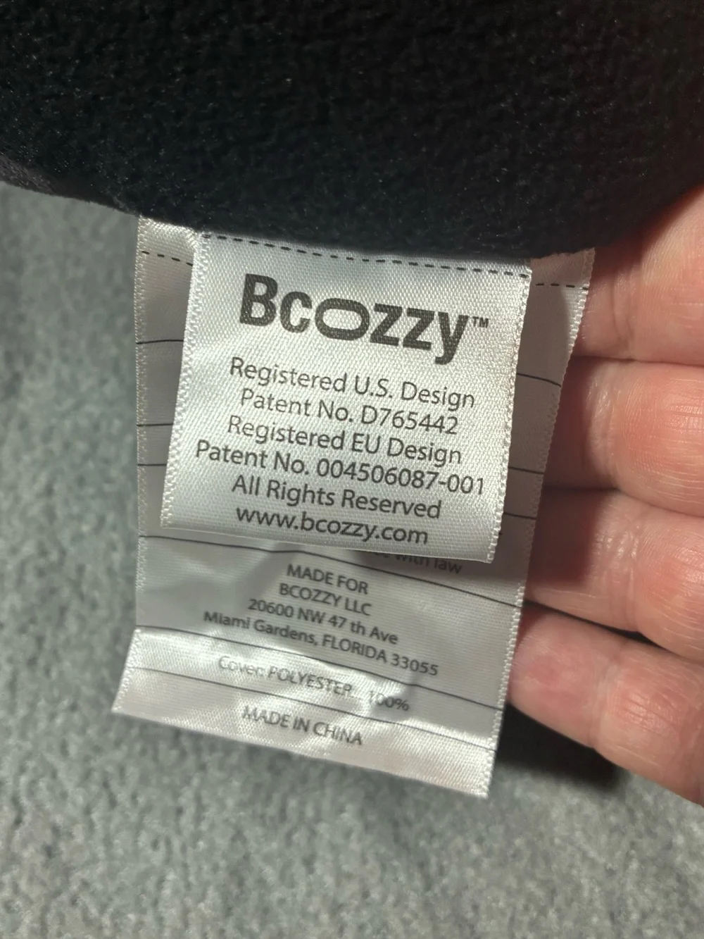bcozzy black grey